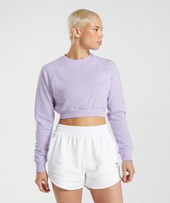 Gymshark Training Cropped Sweater Ženske Accessories Ljubičaste | HR 3776LIS